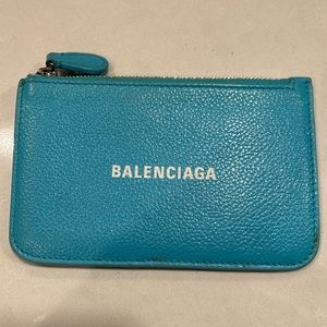 Balenciaga Blue Card Holder